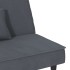 Sofá cama de terciopelo gris