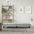 Sofá cama con portavasos terciopelo gris
