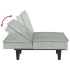 Sofá cama con portavasos terciopelo gris