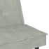 Sofá cama con portavasos terciopelo gris