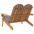 Banco de jardín Adirondack con cojines madera de acacia 126