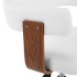 Sillas de comedor giratorias 2 uds madera curvada cuero