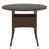 Juego de comedor jardín 5 pzas ratán sintético