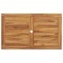 Conjunto de comedor de jardín 7 piezas madera maciza de