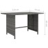 Set de muebles de jardín 9 pzas y cojines ratán sintético