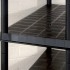 Estanterías almacenaje 5 niveles plástico negro 366x45,7x185