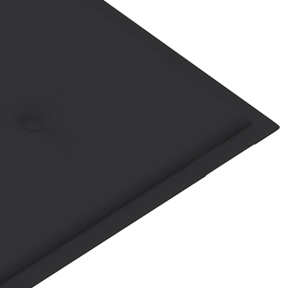 Banco de jardín 3 plazas madera eucalipto gris y cojín 150