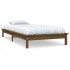 Estructura de cama madera maciza pino marrón miel 90x200
