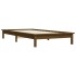 Estructura de cama madera maciza pino marrón miel 90x200