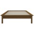 Estructura de cama madera maciza pino marrón miel 90x200