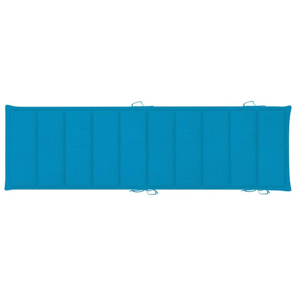 Tumbona de jardín con cojín madera maciza de