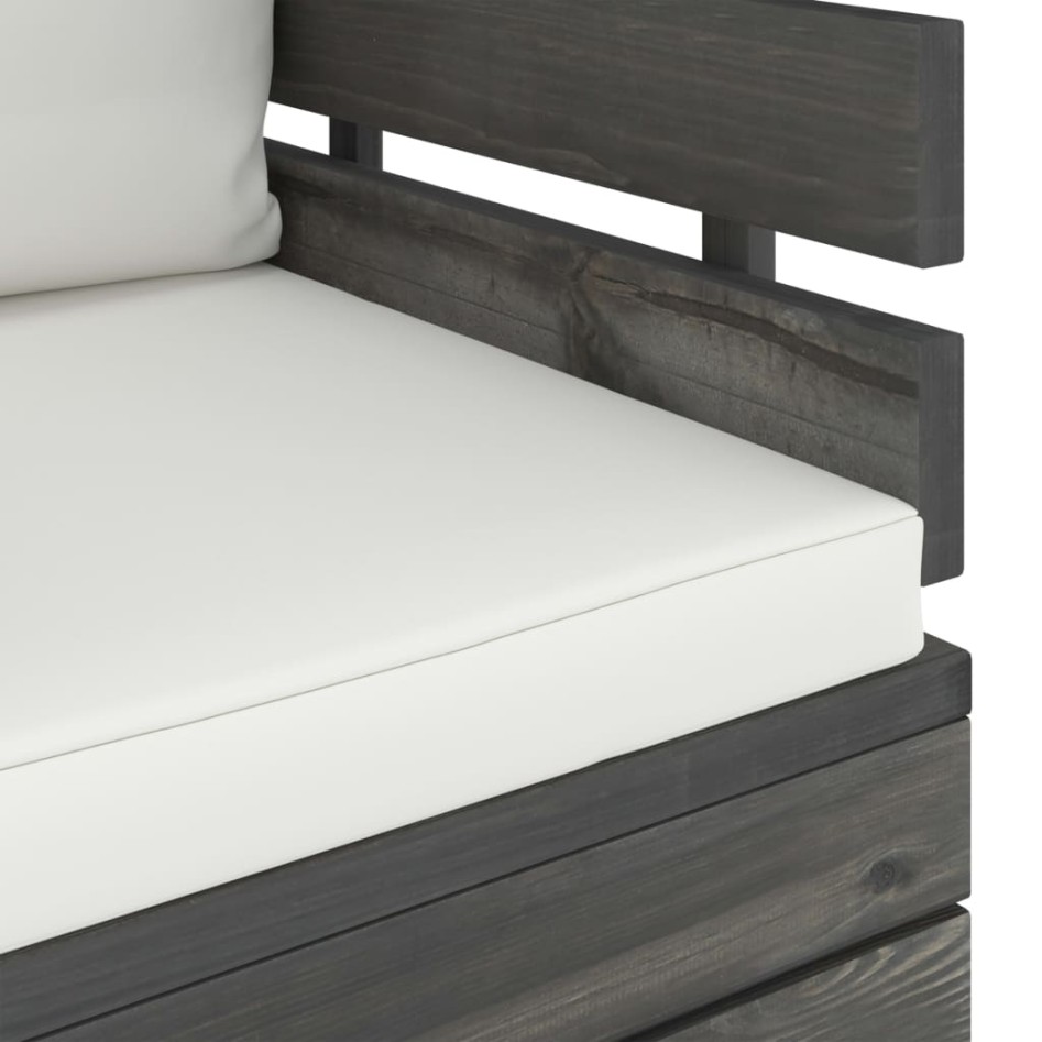 Sillón de jardín con cojines madera de