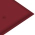 Banco Batavia madera maciza de teca con cojín color vino 120