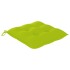 Silla mecedora de madera maciza teca con cojín verde