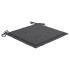 Silla mecedora de madera maciza teca con cojín gris