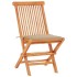 Set de bistró 3 piezas con cojines beige madera maciza