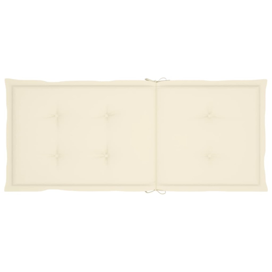 Sillas de jardín plegables 3 uds y cojines madera maciza