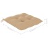 Set de comedor de jardín plegable con cojines 5 piezas