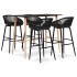 Mesa alta y taburetes de bar 5 piezas