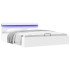 Cama canapé hidráulica con LED sin colchón blanco 160x200