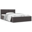 Cama canapé hidráulica de almacenaje sin colchón gris 140x200cm