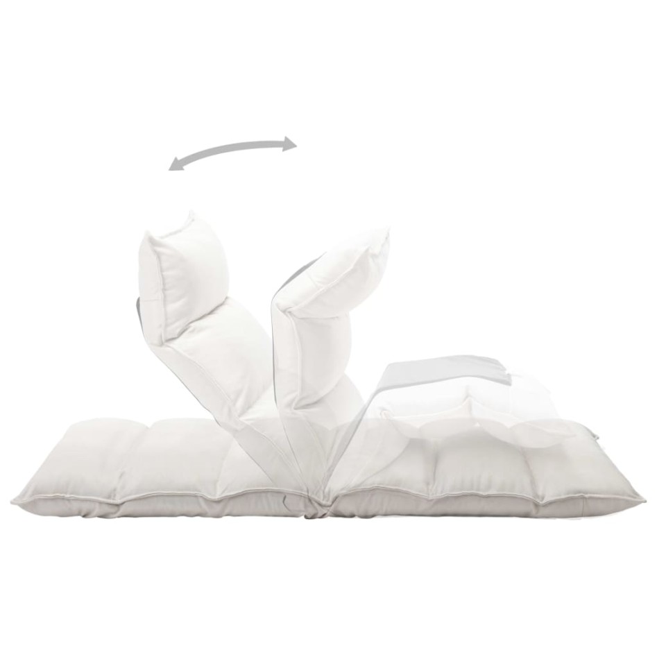 Tumbona de suelo plegable de tela