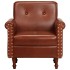 Sillón butaca de cuero auténtico