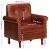 Sillón butaca de cuero auténtico