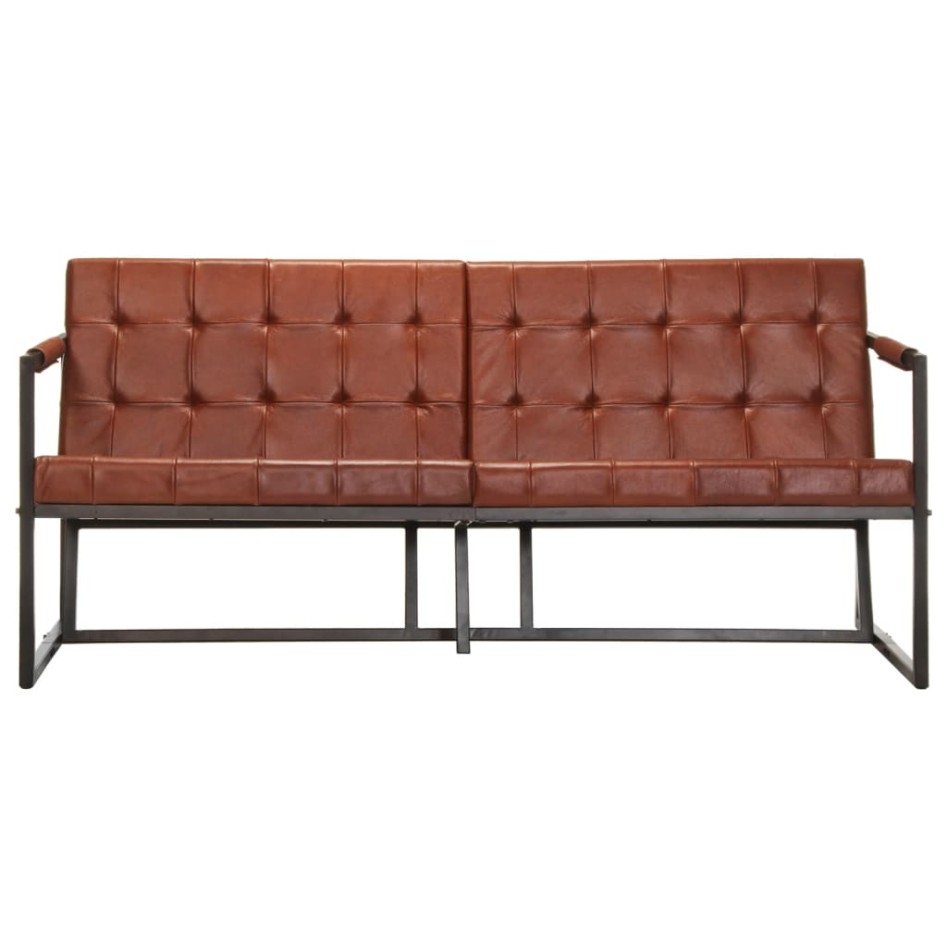 Sofá de 3 plazas cuero auténtico de cabra