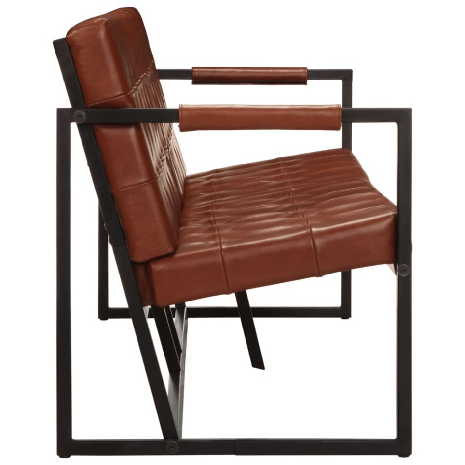 Sofá de 3 plazas cuero auténtico de cabra