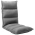 Tumbona de suelo plegable de tela gris