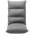 Tumbona de suelo plegable de tela gris