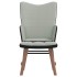 Sillón de relax con taburete terciopelo gris claro y