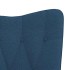 Silla mecedora con reposapiés tela