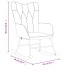 Silla mecedora con reposapiés tela rojo