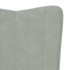 Sillón de relax con taburete de terciopelo gris