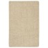 Alfombra peluda antideslizante color crema 200x290