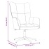Sillón de relax con taburete terciopelo gris