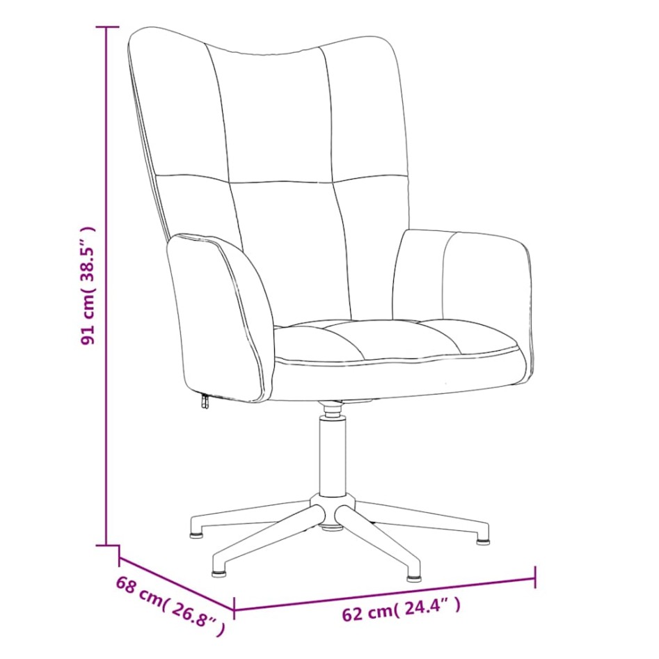 Sillón de relax con taburete terciopelo gris