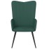 Sillón de relax de terciopelo verde