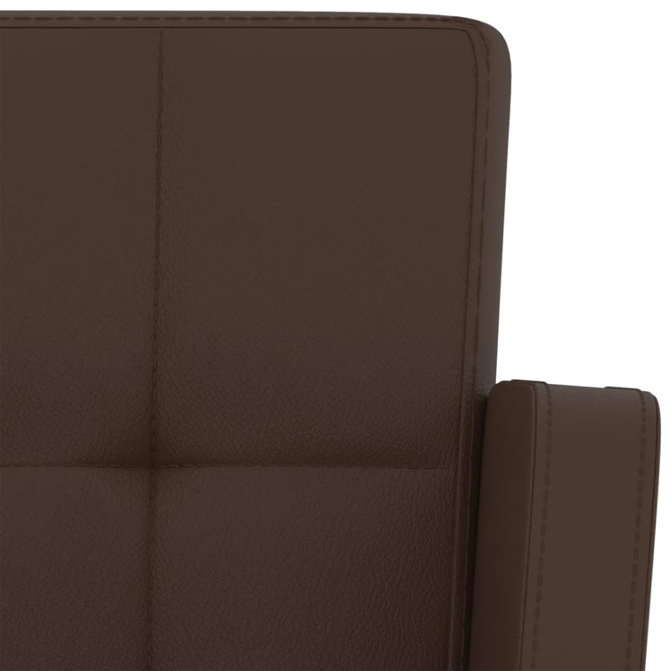 Taburetes de cocina 2 unidades cuero sintético