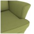 Silla mecedora patas de madera de caucho terciopelo verde