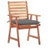 Sillas comedor de jardín 2 uds madera maciza acacia y