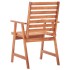 Sillas comedor de jardín 2 uds madera maciza acacia y