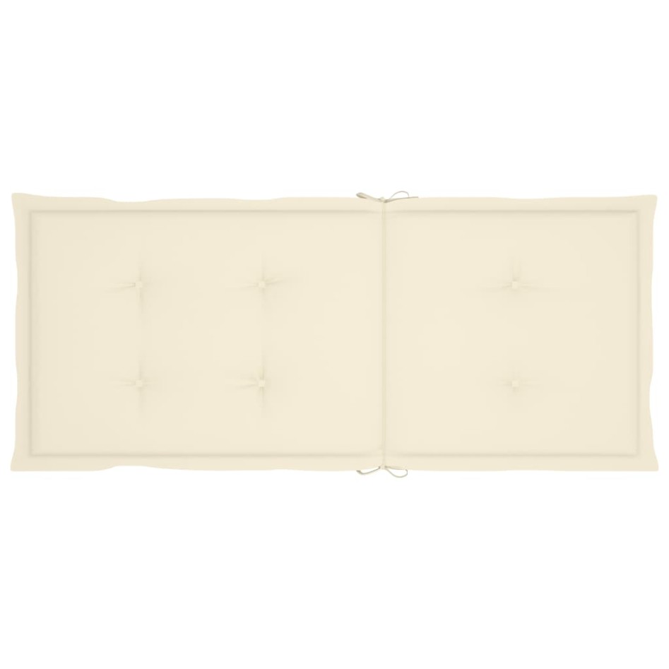 Sillas reclinables jardín y cojines 4 uds madera maciza