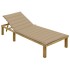 Tumbona con cojín beige madera de pino