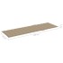 Tumbona con cojín beige madera de pino