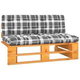 Sofá central palets jardín madera pino impregnada marrón