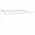Toldo retráctil manual crema 500x350