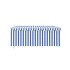 Toldo retráctil manual con persiana azul y blanco 3x2,5